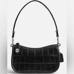 Coach Croc Leather Swinger Bag